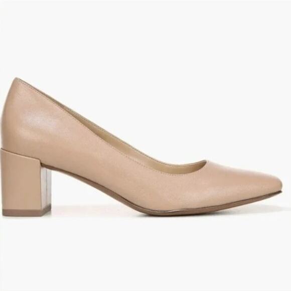 Naturalizer Shoes - Naturalizer Karina Square Toe Block Heel Pumps Dressy Beige Size 10.5 Neutral